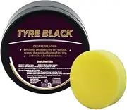 Qkbuza Tire Shine,120g Coverall Tire Shine and Polish - Wheel Care Products, Car Tyre Shine, Wet Tire Dressing Paste, Tire Cleaner and Shine for Trucks