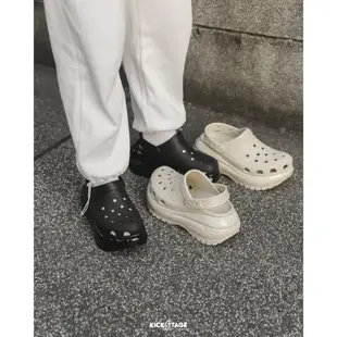 CROCS MEGA CRUSH CLASSIC CLOG 經典光輪 黑色 奶茶色 超厚底 洞洞鞋 涼鞋【207988】