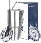 30 Oz Tumbler with Lids and Straws Double Wall Insulated Tumbler Cup,Stainless