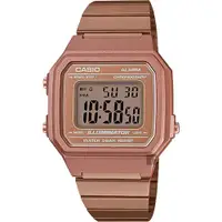 在飛比找ETMall東森購物網優惠-CASIO 卡西歐 復古文青大數字電子錶-玫瑰金(B650W
