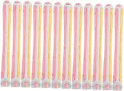 BELLIFFY 12pcs Flexible Plastic Hair Curling Perm Rods for Women Lightweight Portable Hair Rollers