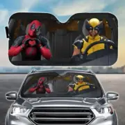 Deadpool & Wolverine Car Sunshade, Movie Auto Car Windshield SunShade