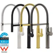 Pull Out Spout Kitchen Mixer Tap Laundry Sink Faucet Swivel Black/Gold/Brushed