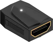 8K HDMI to Mini HDMI Couper, HDMI Female to Mini HDMI Female Adapter 48Gbps HDMI 2.1 Connector Support Dynamic HDR for 8K@60Hz with LED Indicator for HDTVs, PS5, laptops, Monitors, TV Boxes