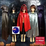 Kid Girl Boy Children Witches Vampire Cape Cloak Party Fancy Halloween Costume
