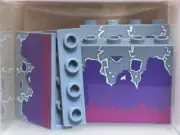 LEGO Parts - Sand Blue 1 x 4 x 3 Splashes Smoke Lightning - No 60581 - QTY 5
