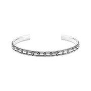 Buy Bangle narrow Crocodile shell silver blackened by Thomas Sabo online - THOMAS SABO Australia