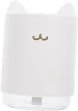 Cabilock 1Set Large Capacity Tabletop Humidifier with Night Light Air Spray Humidifier for Home Office and Travel Quiet Operation for Moisturizing Skin and Purifying Air White