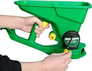 Hand Fertilizer Spreader, Portable Broadcast Seeder Shaker, Manual Dispenser Seeds Granules, Ideal for Garden Maintenance, Small Farm Fertilizing, and Residential Lawn Care