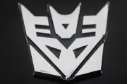 Transformer Decepticon Badge Chromed Finish