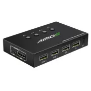 KVM Switch HDMI, KVM Switch 4 Ports 4 in 1 Out USB Switch For 4 Computers Share
