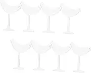 Ciieeo 8Pcs Bird Shaped Cocktail Glasses Elegant Wine Goblets for Whiskey Martini and More for Home Bar and Entertaining Guests