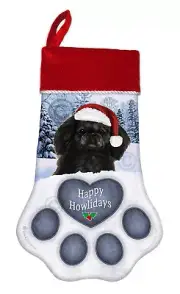 Pekingese Holiday Christmas Stocking