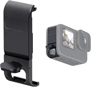 Replacement Side Door for GoPro Hero 12/11/10/9 Black Aluminum Alloy Removable Battery Cover Protective Type-C Charging Port Adapter Repair Part Camera Accessories