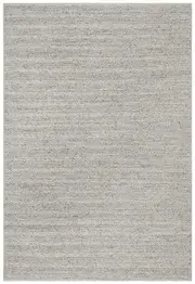 Harvey Silver Textured Wool Rug