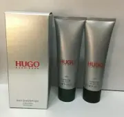 Hugo Man ICED By Hugo Boss Duo Shower Gel For Men 2 x 1.6 Oz 50ml = 3.4 Oz NIB