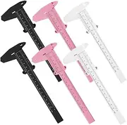 Ipetboom 6Pcs Eyebrow Mapping Ruler Tools Durable Measuring Calipers for Precise Eyebrow Shaping Grooming for Professional Use