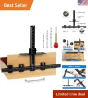 Aluminum Cabinet Hardware Jig Drill Guide Punch Locator Tool for Easy Install...