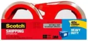 Scotch 3850-2-1RDAU Packing Tape - Strong Adhesive, Waterproof, Clear