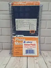 Adams Phone Message Pack Of 2 Books 800 Count Carbonless Duplicate SC1154-2D