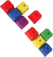 QUMIIRITY 9Pcs Pbt Keycaps for Mechanical Keyboards Durable Sublimation Keyboard Protector Arrow Keys Unisex Design Lightweight Wear Resistant
