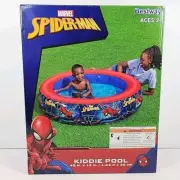 Marvel Spider-Man Inflatable Round Kids Kiddie Pool Bestway 29 Gallon 48" x 12"