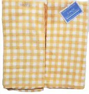 2pc Printed Kitchen Cotton Terry Towels Set(15"x28")YELLOW & WHITE CHECKERED,TBO
