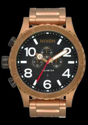 Nixon 51-30 Chrono Stainless Steel Black Dial Mens Watch A083-5145-00