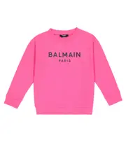 [Balmain Kids] Balmain Kids Logo cotton jersey sweatshirt Y 12 multicoloured