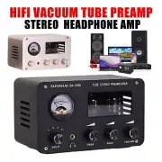 4 way HiFi Vacuum Tube Preamp Stereo Desktop Headphone Amp Audio Switcher Box