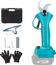 Battery Loppers Compatible with 18 V Makita Battery, Max. 40 mm Cutting Diameter, Soft Rubber Handle Electric Pruning Shears for Pruning Trees and Fruit Trees (without Battery)