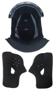 LS2 FF353, lining/cheek pads , color: Black , size: XXL