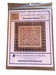 A Sampler Squared Stitch Pattern Blue Ribbon Designs Sampler Needlework
