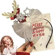 [Generic] Cute Christmas Headbands,Costume Cute Headwear - Girls Photo Prop Booth Headbands For Christmas Supplies