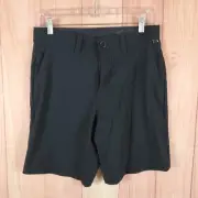 Volcom Frickin Cross Shred Mens Shorts 31 Black Polyester Stretch Slash Pockets
