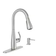 MOEN Essie Single-Handle Pull-Down Sprayer Kitchen Faucet in S.R. Stainless