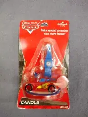 Party Express Hallmark Lightning McQueen Cars Cake Topper Candle Vintage