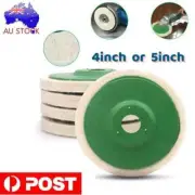 10PCS 4/5'' Wool Buffing Polishing Angle Grinder Wheel Felt Pad Buffer Buff Disc