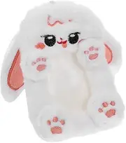 COHEALI Charming Rabbit-Shaped Photo Card Holder Keychain Sturdy Plush Id Purse for Students Adults