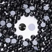 Meibite Hotfix Rhinestones Bulk, 1500PCS Black Hot Fix Rhinestones for Clothes DIY Decoration Crafts, Black, SS12, 3.0-3.2mm