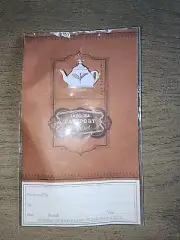 Starbucks 2006 White Tazo Tea Passport Pin Enamel Teapot Rare & Collectible NEW