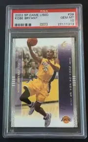 Kobe Bryant RARE 2003 SP Game Used Card PSA #39 GEM MT 10 Black Mamba ☄️☄️☄️☄️☄️