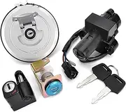 Ignition Barrel Key Switch for VTR250 VTR 250 MC33 1998-2007 2006 2005 2004 2003 2002 2001 2000 Ignition Switch Seat Lock with Key Kit Fuel Gas Cap Motor Ignition Key Switches