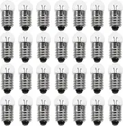 iplusmile 50Pcs E10 Mini Light Bulb Kit, 1.5V Miniature Screw Base Light Bulbs, Tiny Indicator Light Incandescent Bulb for Physics Experiments