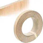 19mm Real Oak Edging Tape - 10m Iron On Edging Strip Pre-Glued Oak Veneer Edging Tape Hot-Melt Adhesive Wood Trim Edging for DIY Application, Edge Tape Edge Banding for Shelves and Panels