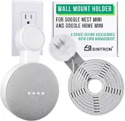 Sintron Outlet Wall Mount Holder for Google Nest Mini and Google Home Mini, a Sp