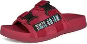 [Gaatpot] Unisex Slippers Summer Mules Non-Slip Slide Sandal with Adjustable Velcro Fastening, Size 37-46