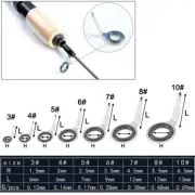 42 / 70pcs 3-10# Mixed Size Lure Fishing Rod Guides Set Fishing Line Repair Kit