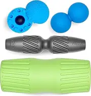 RAD Back Relief Massage Set – Myofascial Release Bundle for Back Pain, Muscle Recovery, and Mobility - Includes Exercise Foam Rollers, XL Peanut Massage Ball, and Neuro Ball Foot Roller