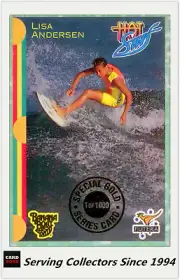 1993 Futera HOT SURF Trading Cards Special Gold Card Lisa Anderson (LE1000)